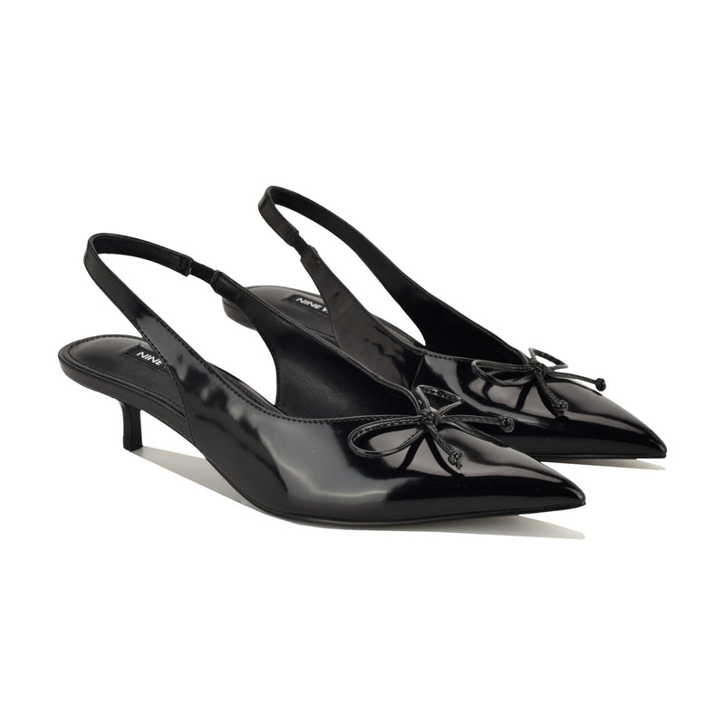 Evaa Kitten Heel Slingback Pumps