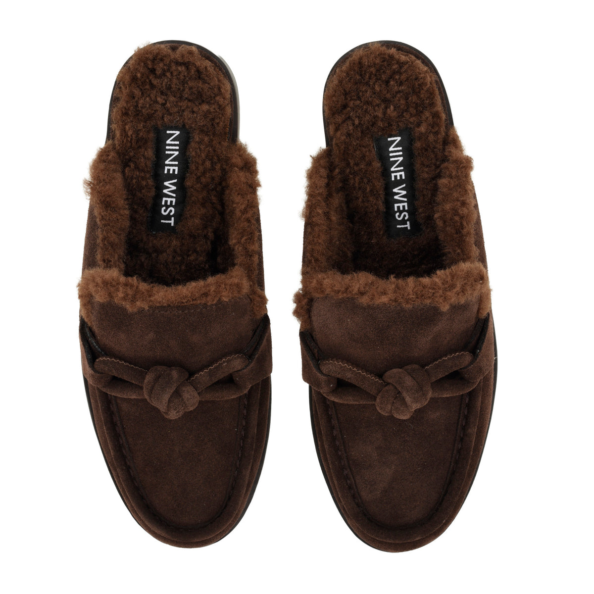 Mavey Lined Leather Knotted Mules