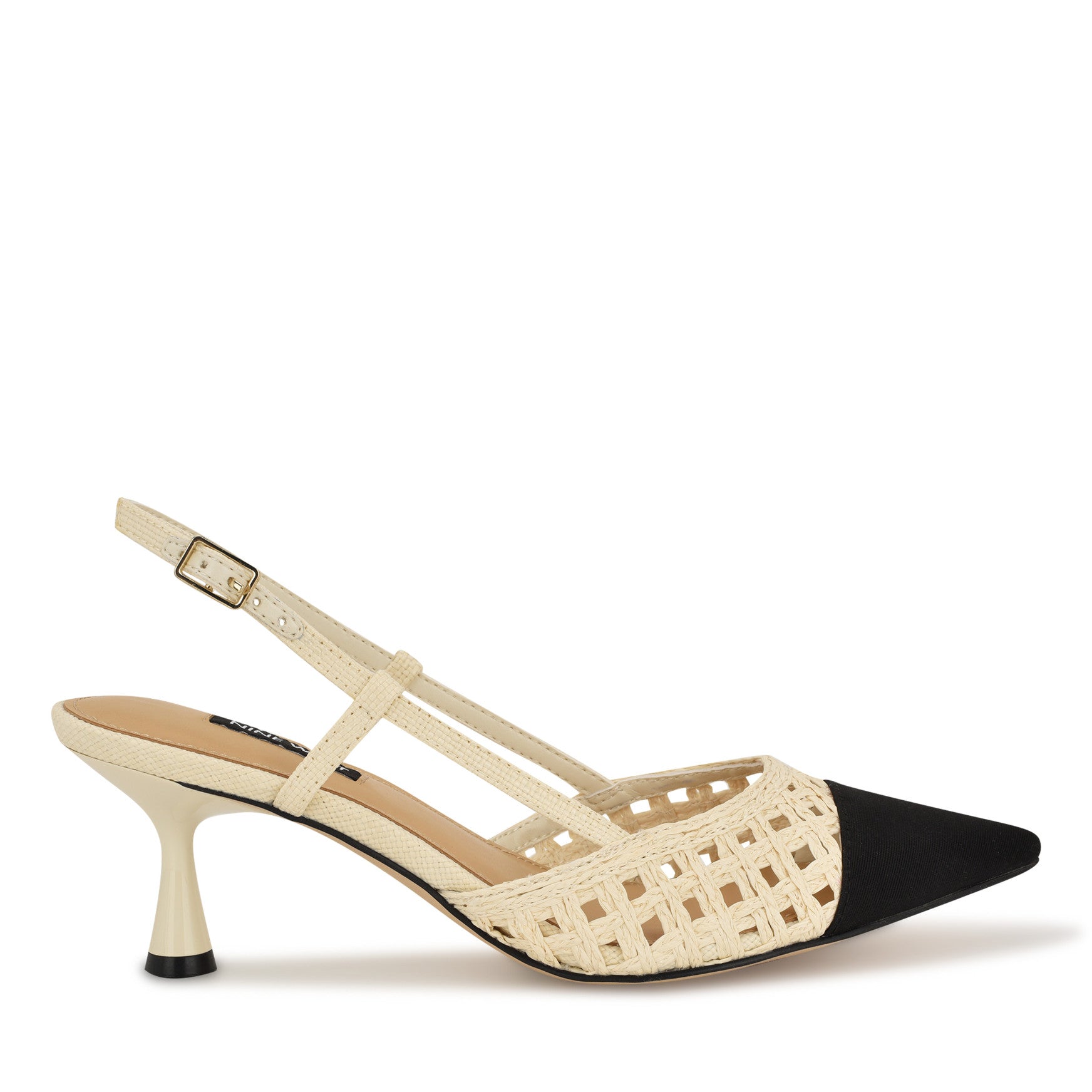 Railen Woven Cap Toe Slingbacks