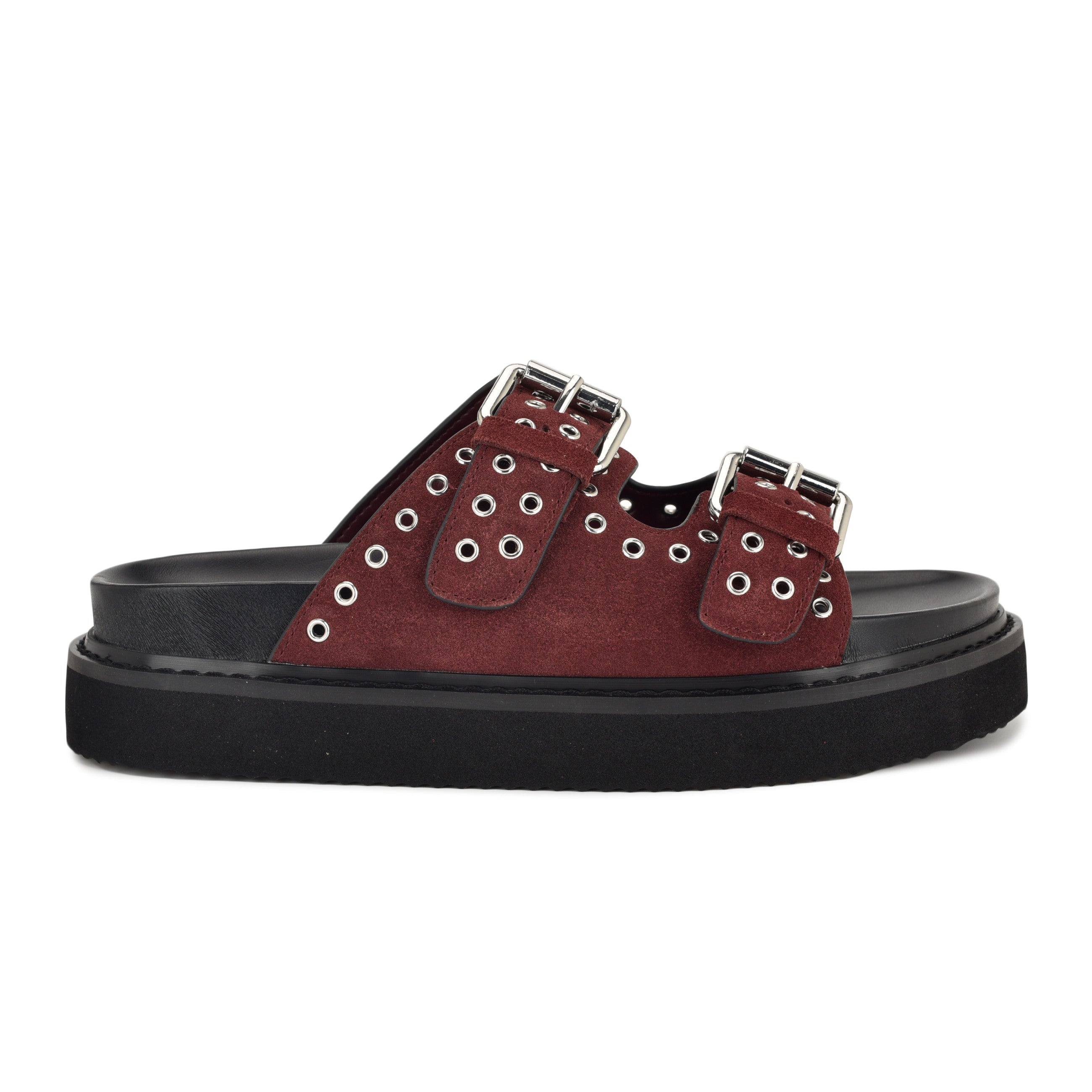 Eleny Buckle Slide Sandals