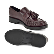 Gersen Ruched Tassle Loafers