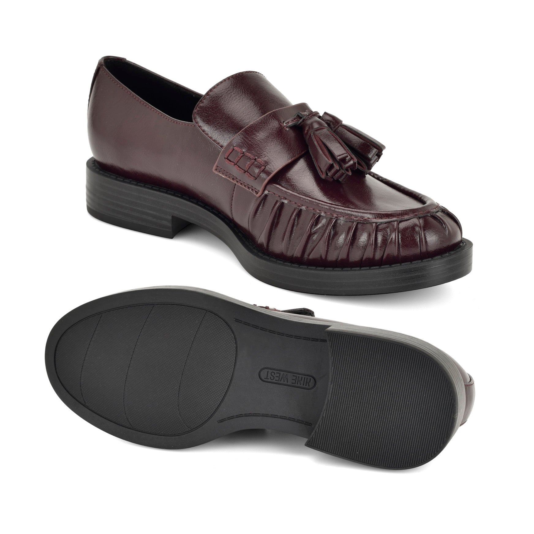 Gersen Ruched Tassle Loafers