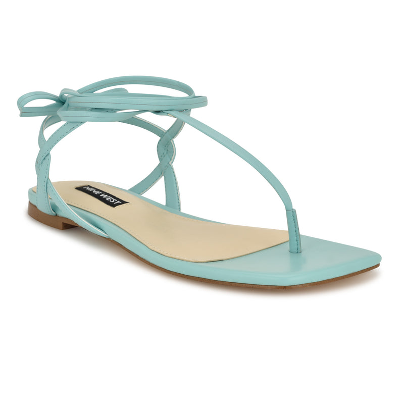 Norta Ankle Wrap Thong Sandals