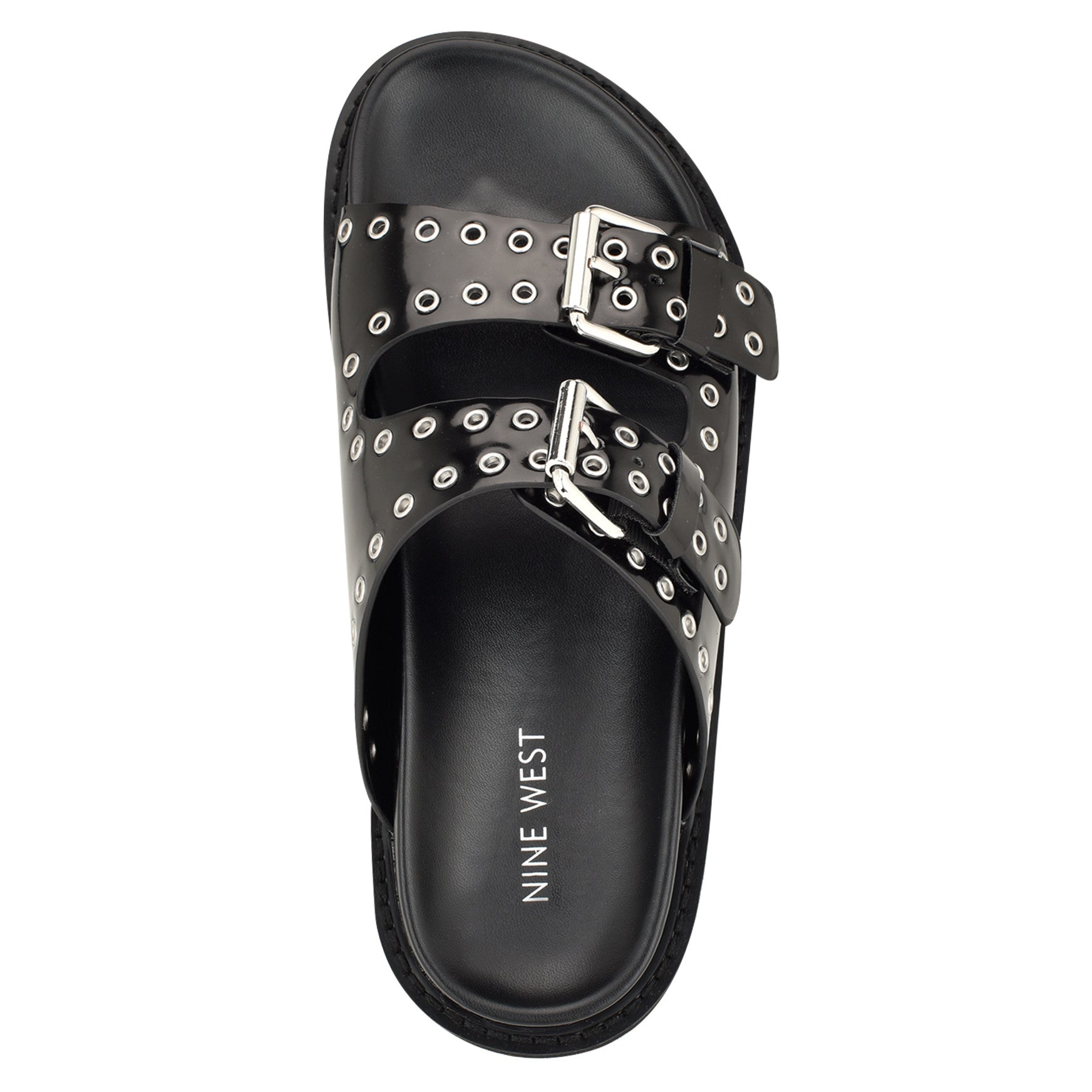 Eleny Buckle Slide Sandals