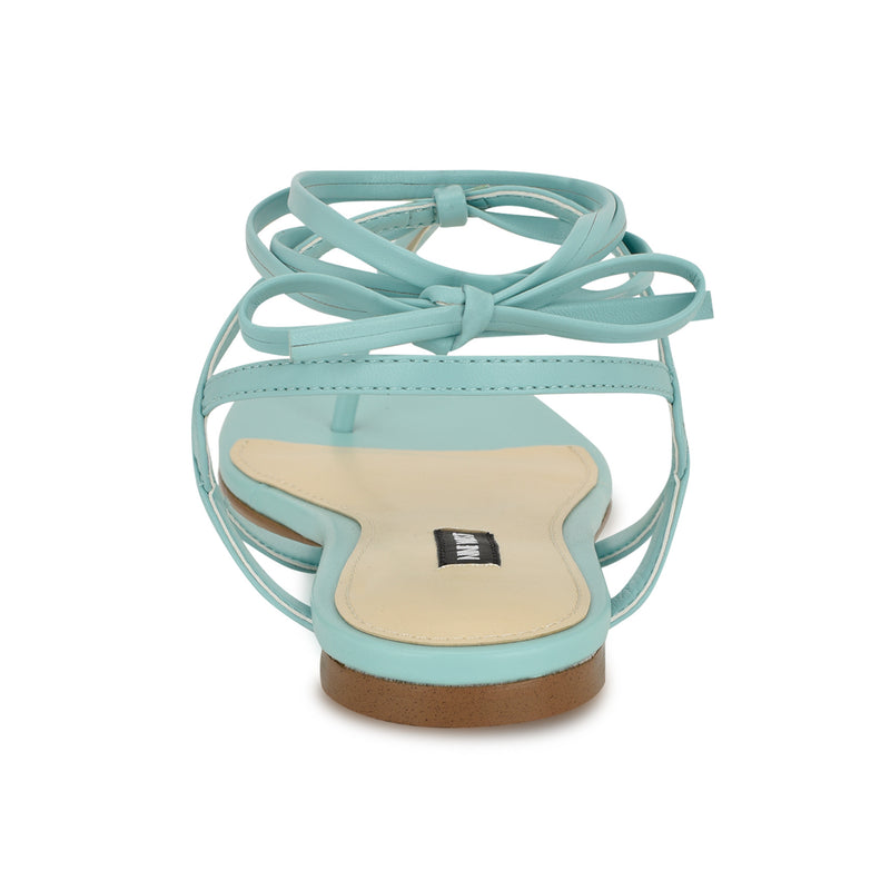 Norta Ankle Wrap Thong Sandals