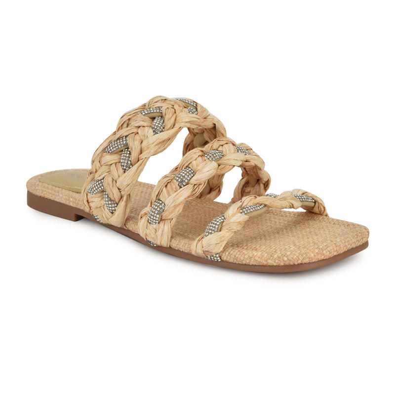 Qazz Flat Slide Sandals