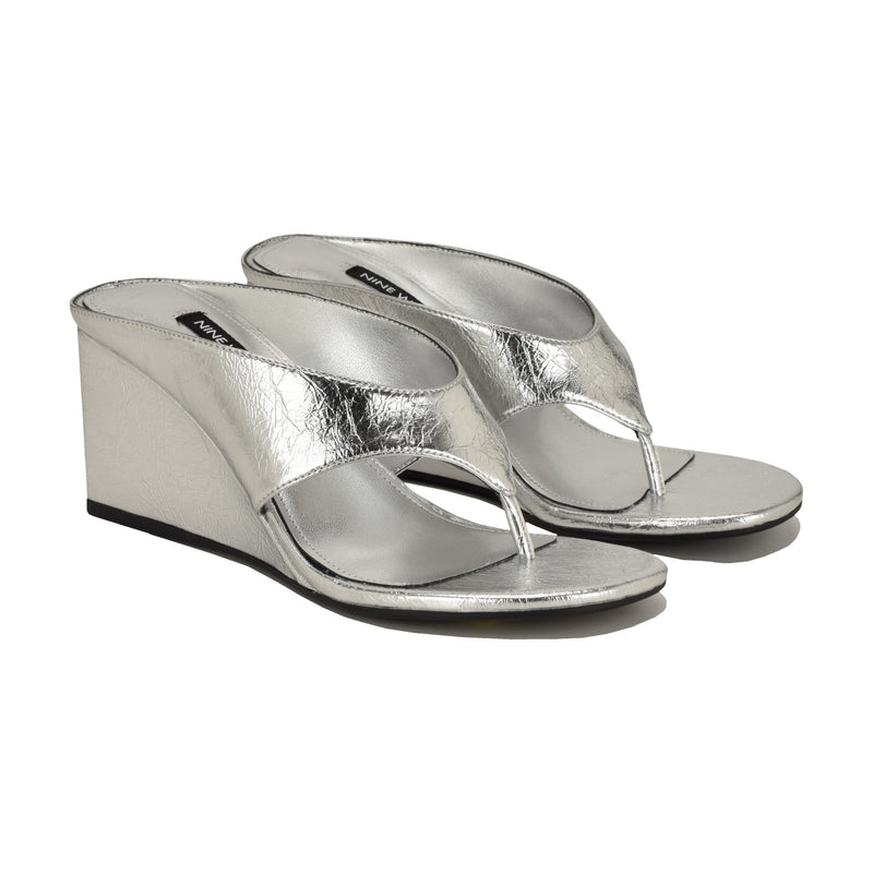 Jadde Thong Wedge Sandals