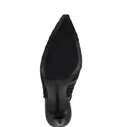 Feather Pointy Toe Slingback Pumps