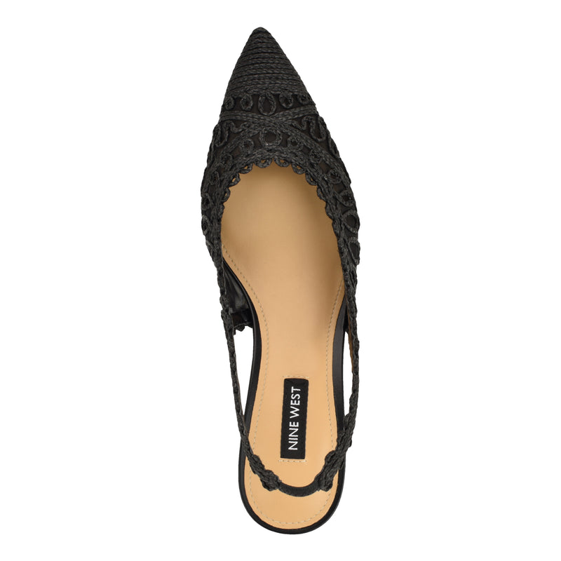Romaine Woven Slingback Pumps