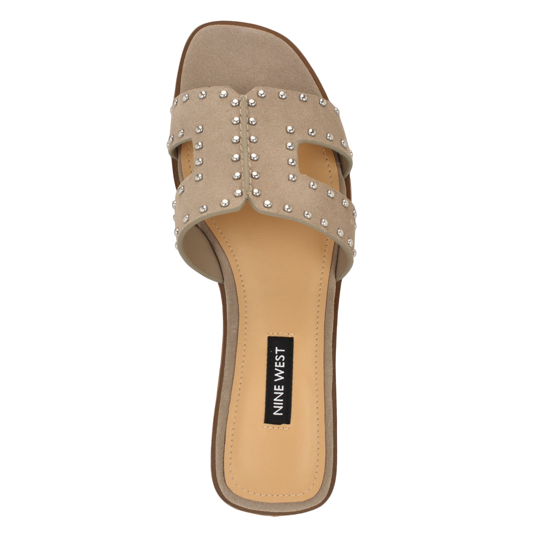 Giny Slip-On Flat Studded Sandals