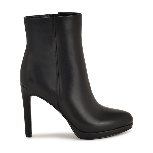 Nine West Quanette Platform Booties - Black - Ankle Boots