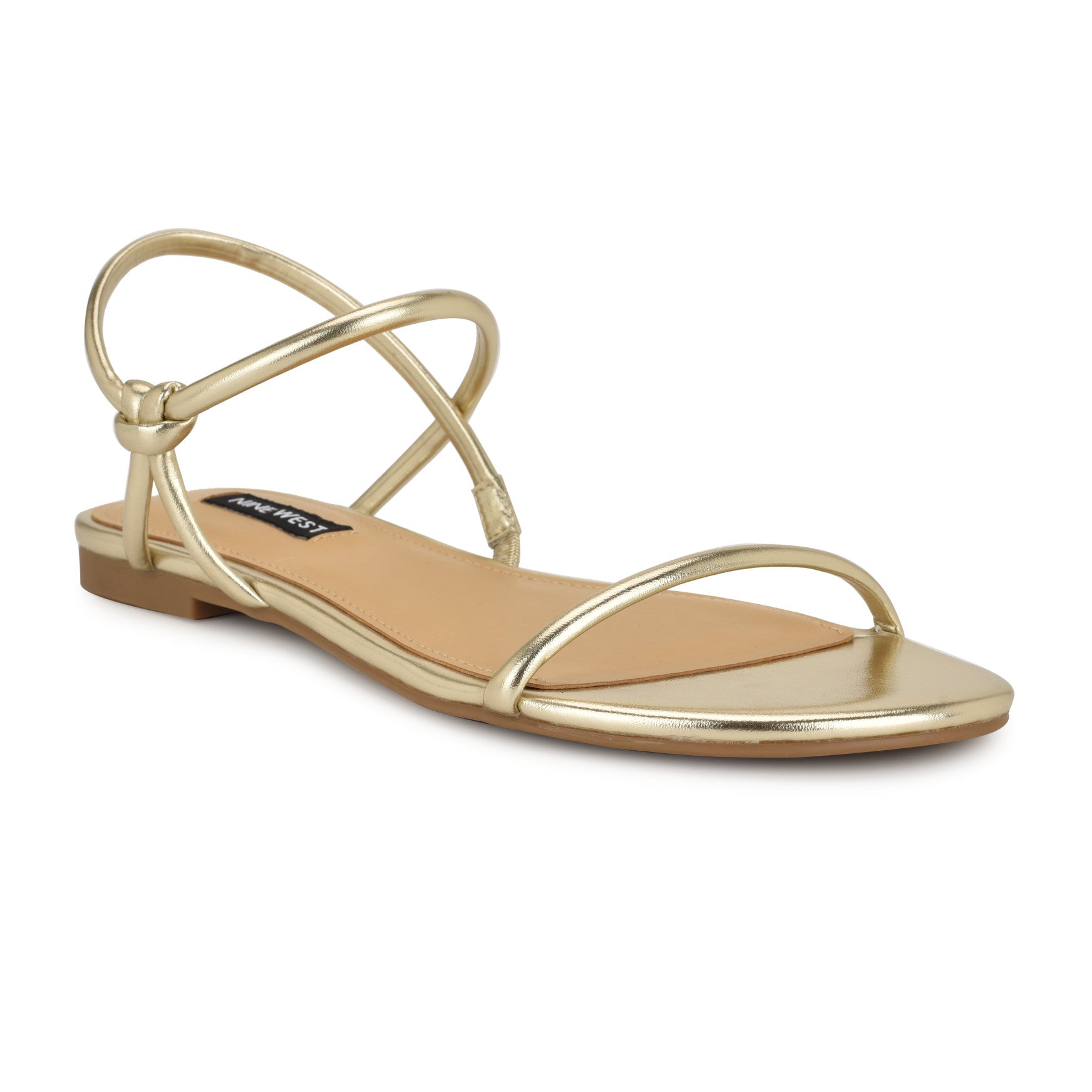 Women's Maizy Flat Sandals - Platino | Nine West