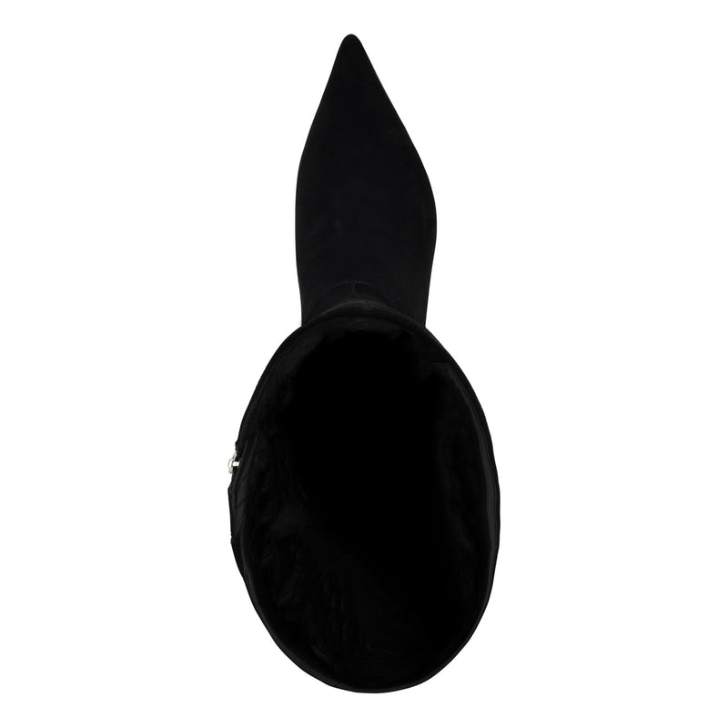 Somas Kitten Heel Knee High Leather Boots