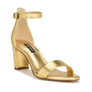 Pruce Ankle Strap Block Heel Sandals
