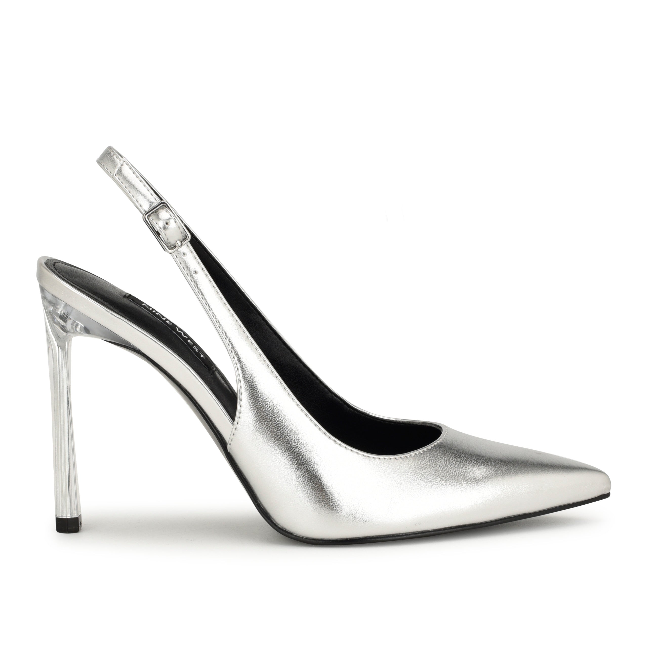 Nine West Women's Felina Pump - Pointed Toe Stiletto Heel With Adjustable Slingback Strap