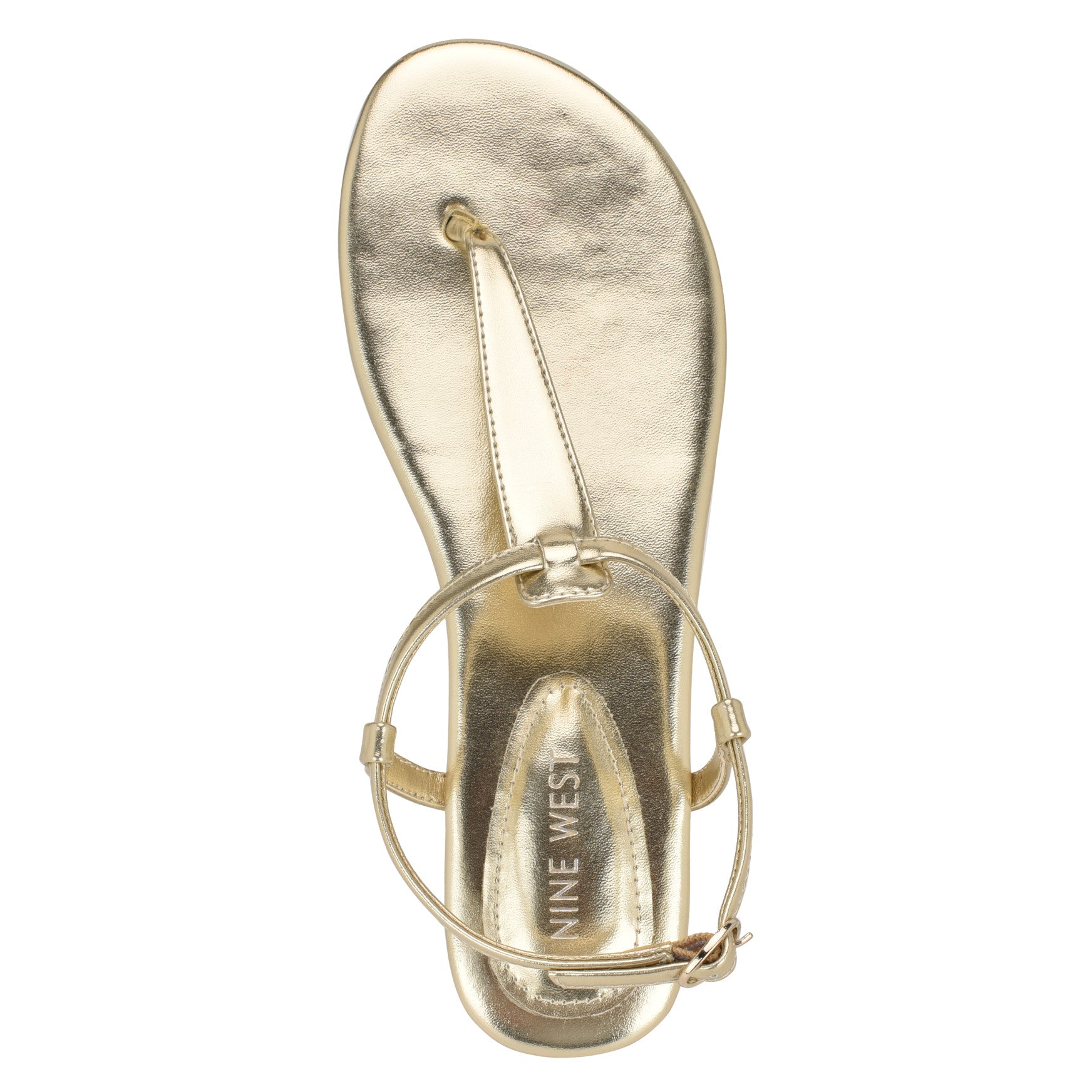 Women's Beriah Flat Thong Sandals - Platino | Nine West