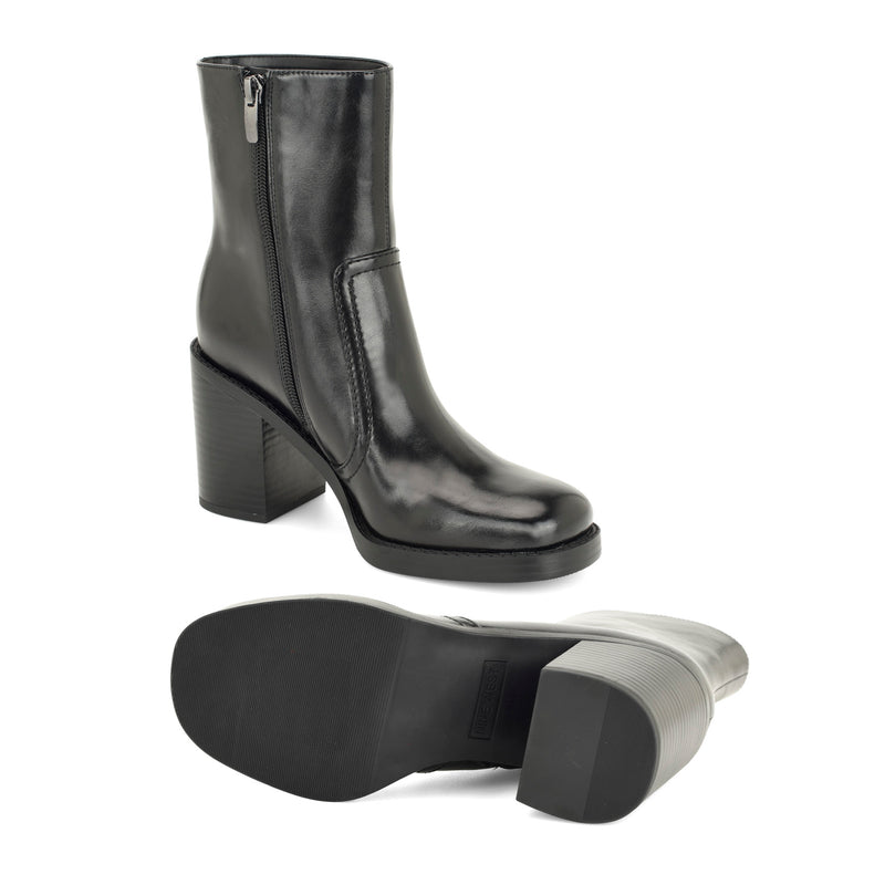 Boston Block Heel Booties