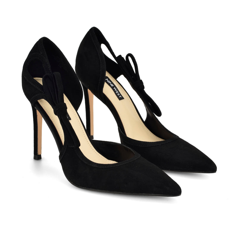 Famila Leather Bow d'Orsay Pumps