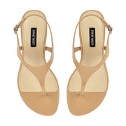 Noir Heeled Thong Sandals