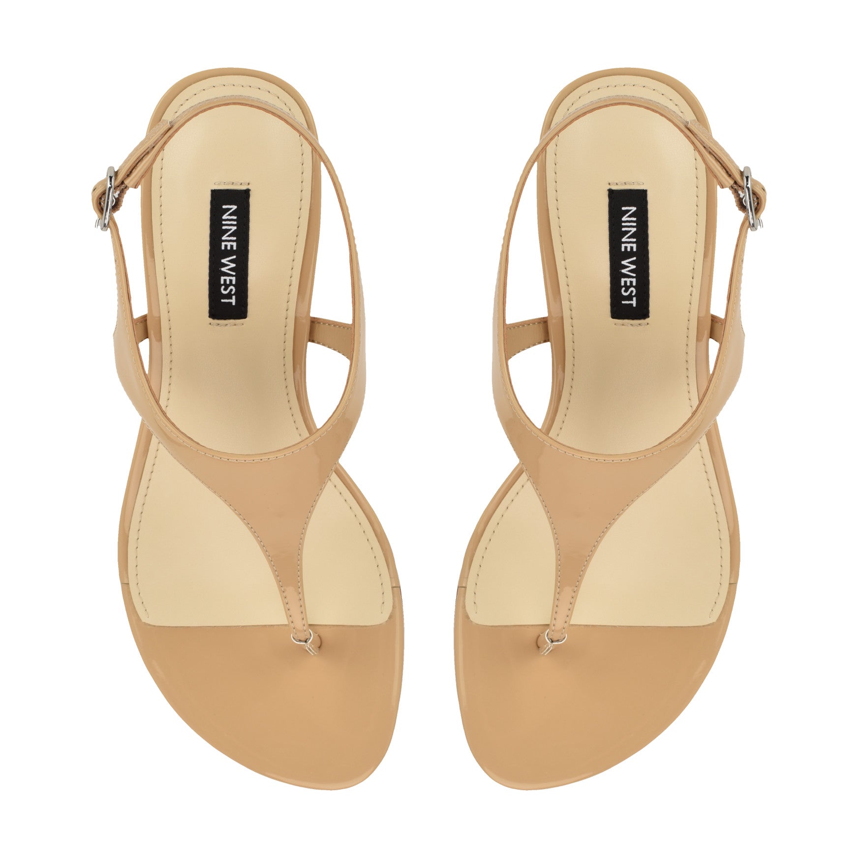 Noir Heeled Thong Sandals