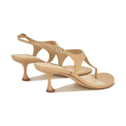 Noir Heeled Thong Sandals