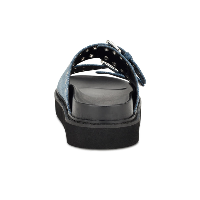 Eleny Buckle Slide Sandals