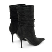 Glamsta Rhinestone Slouch Booties