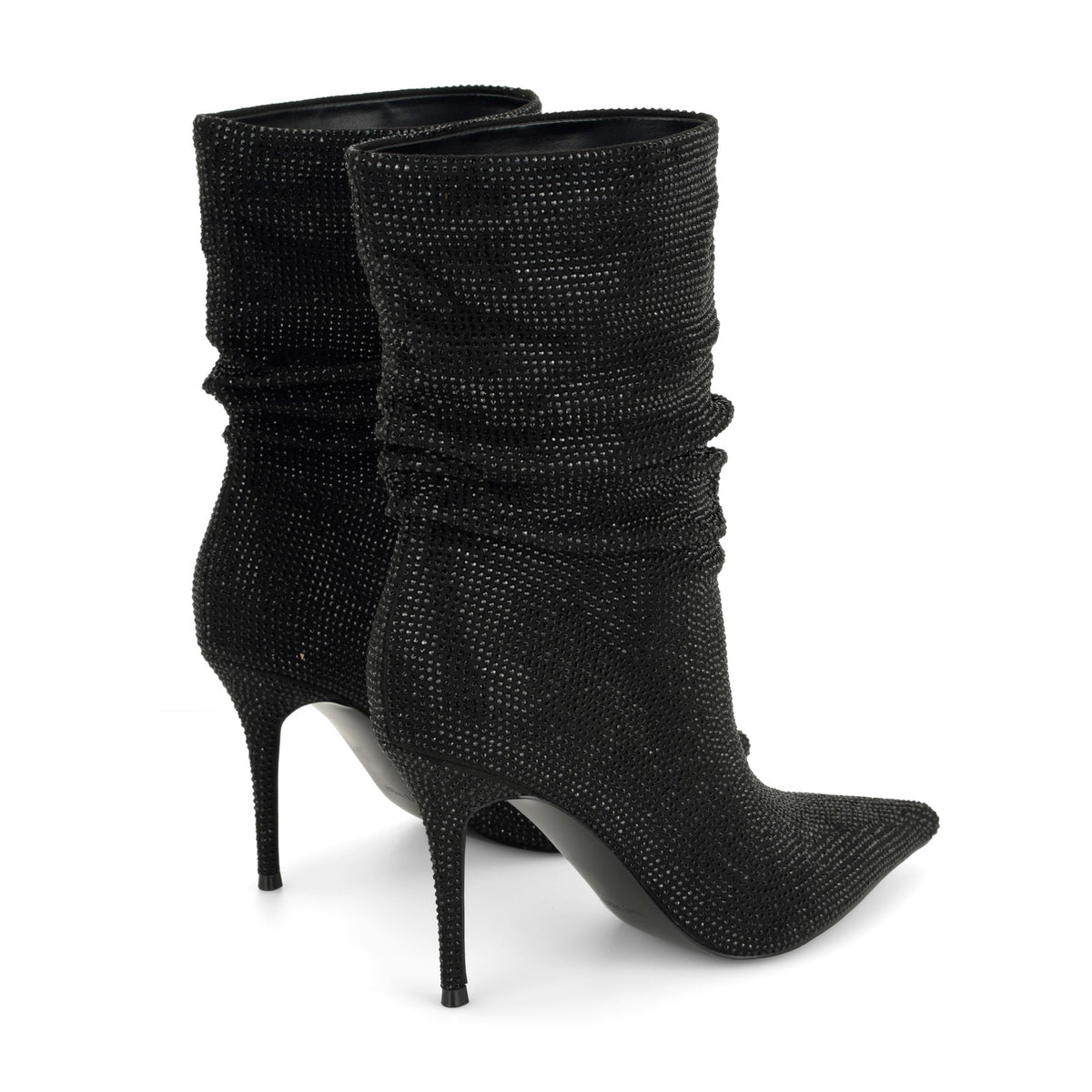 Glamsta Rhinestone Slouch Booties