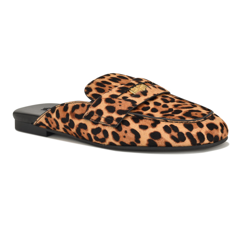 Evans Leather Loafer Mules