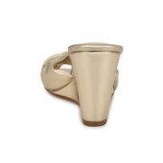 Nikhil Twist Wedge Sandals