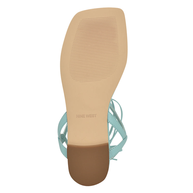 Norta Ankle Wrap Thong Sandals