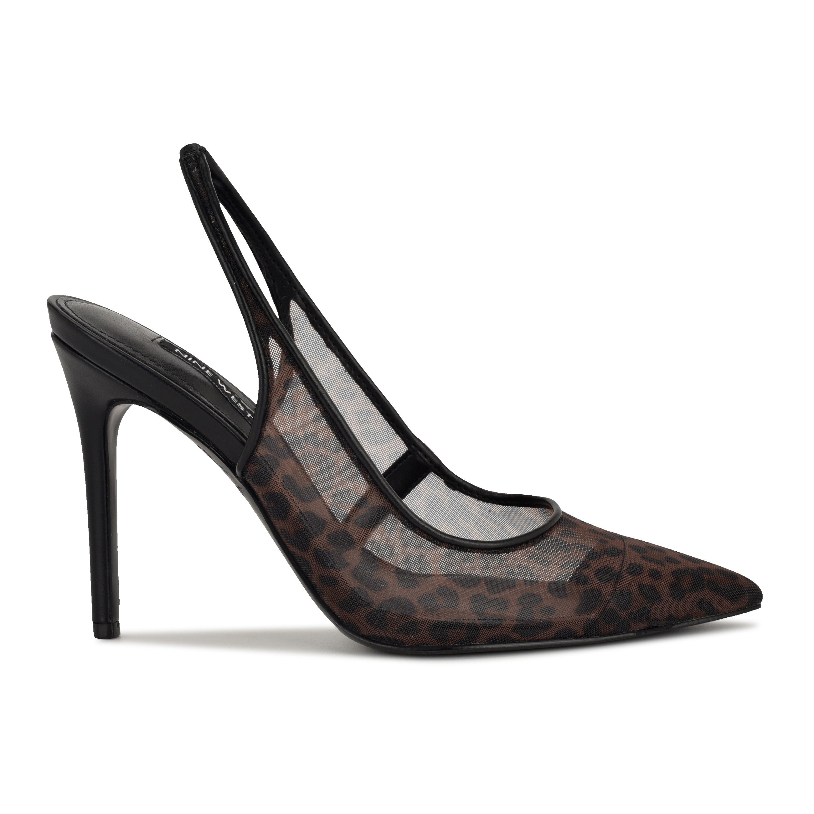 Feather Pointy Toe Slingback Pumps