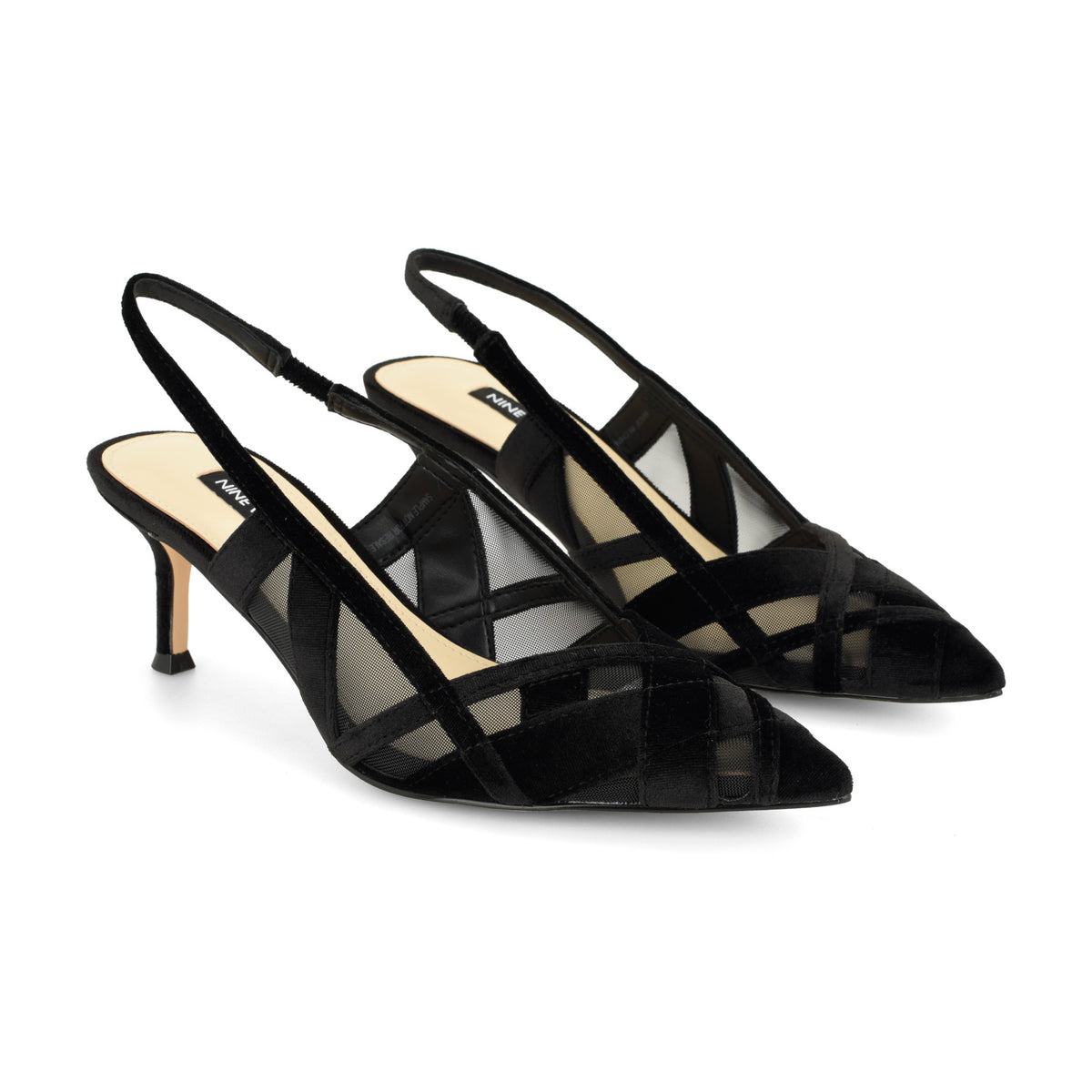 Ellite Kitten Heel Slingback Pumps
