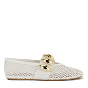 Dorra Mesh Mary Jane Ballet Flats