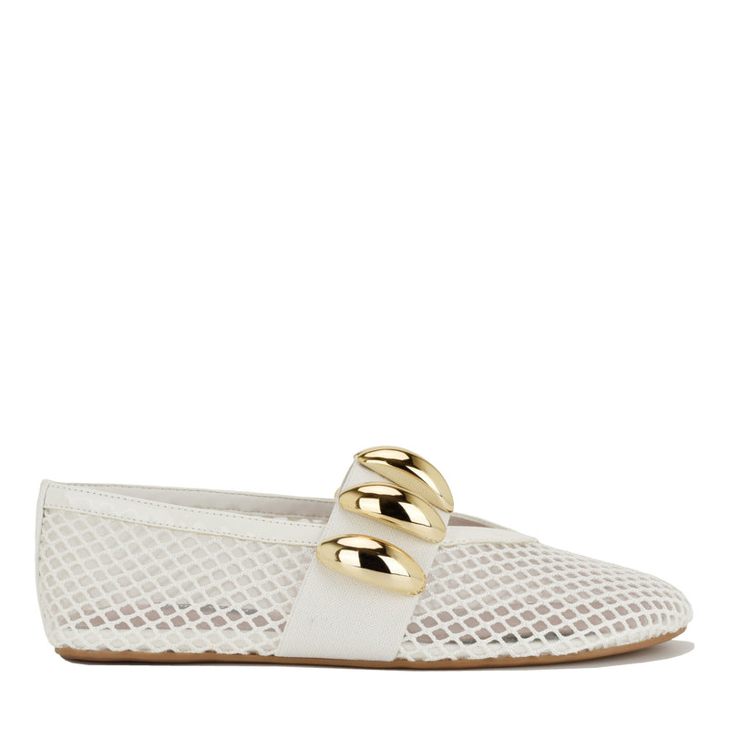Dorra Mesh Mary Jane Ballet Flats