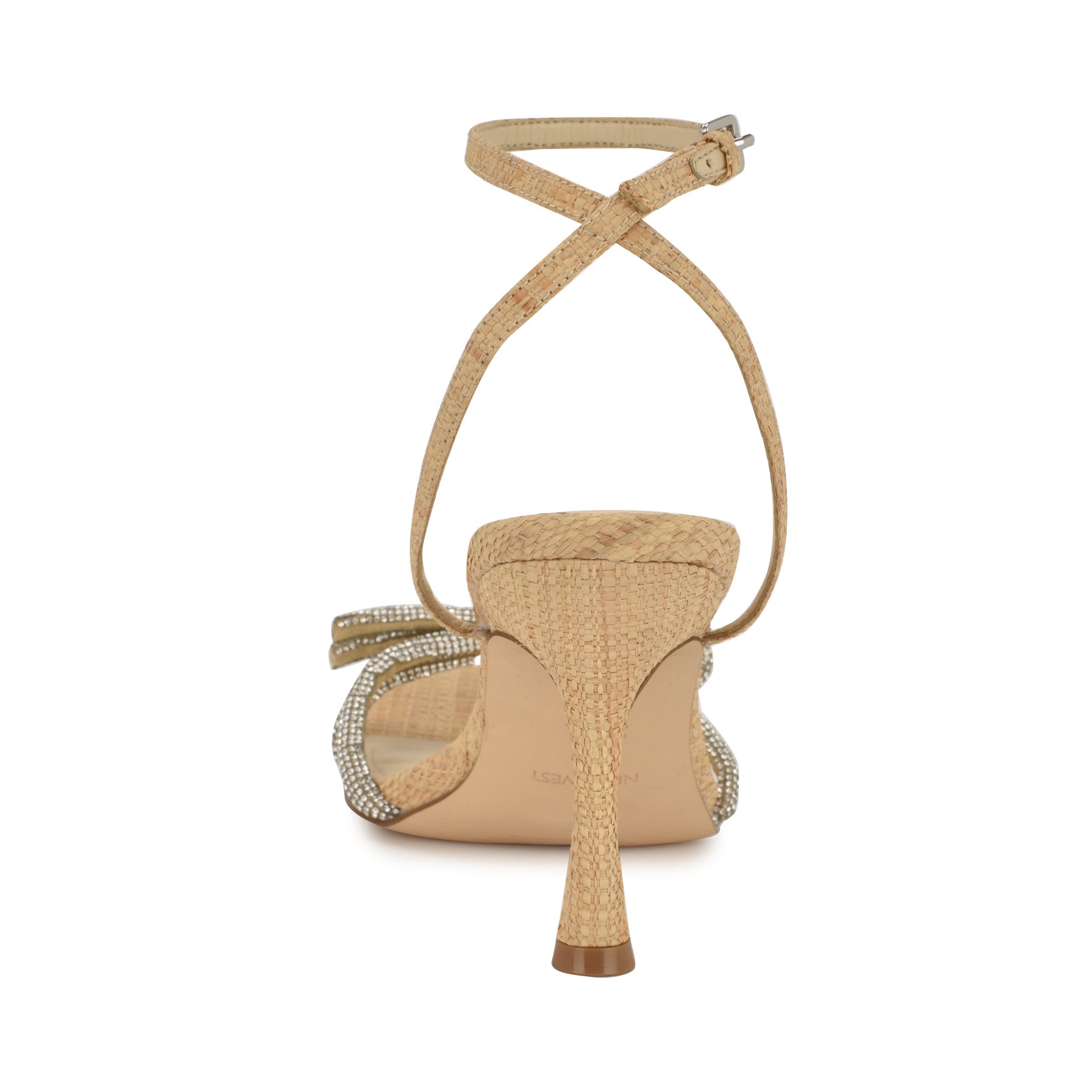 Ivid Rhinestone Bow Sandals