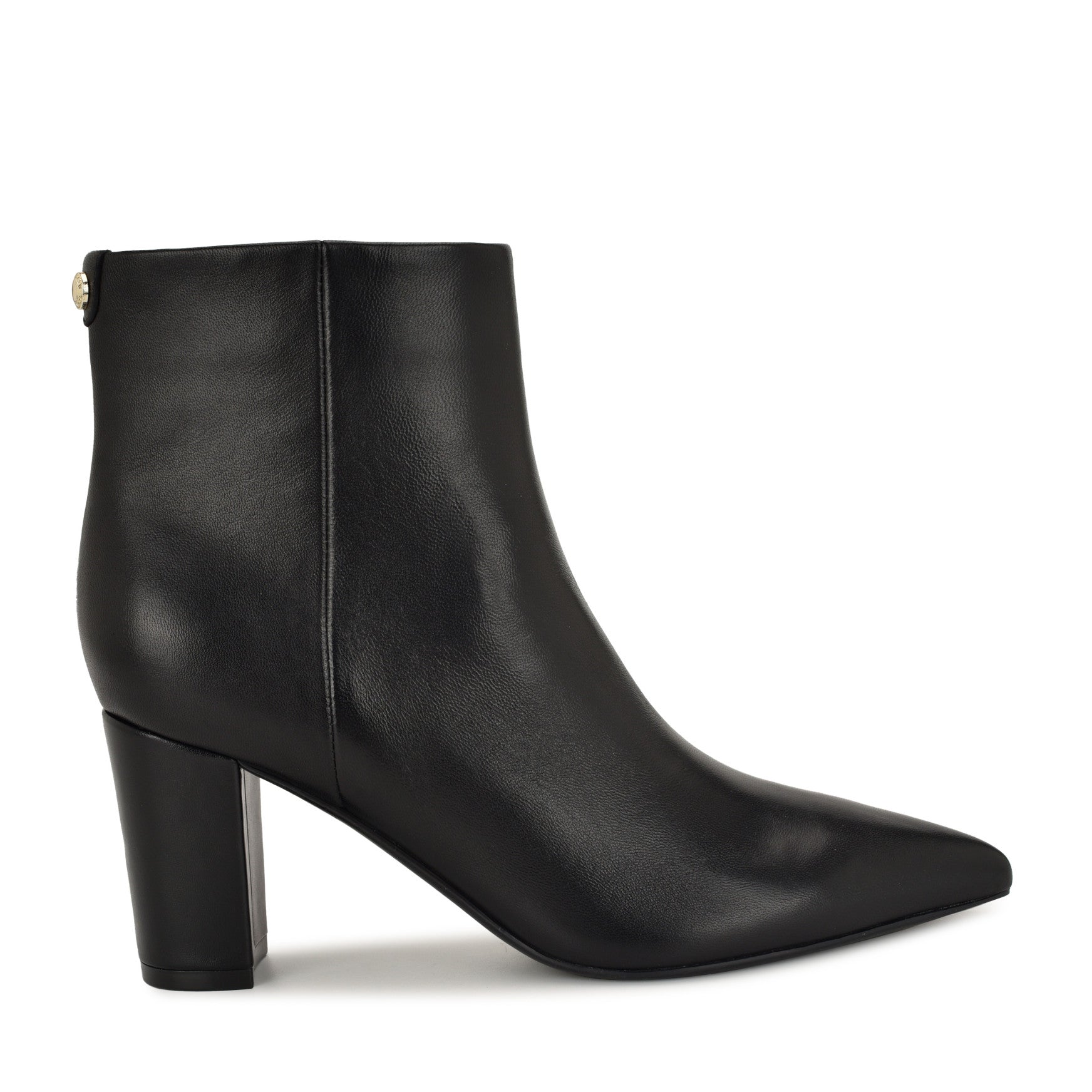 Lorela 9X9 Block Heel Leather Booties