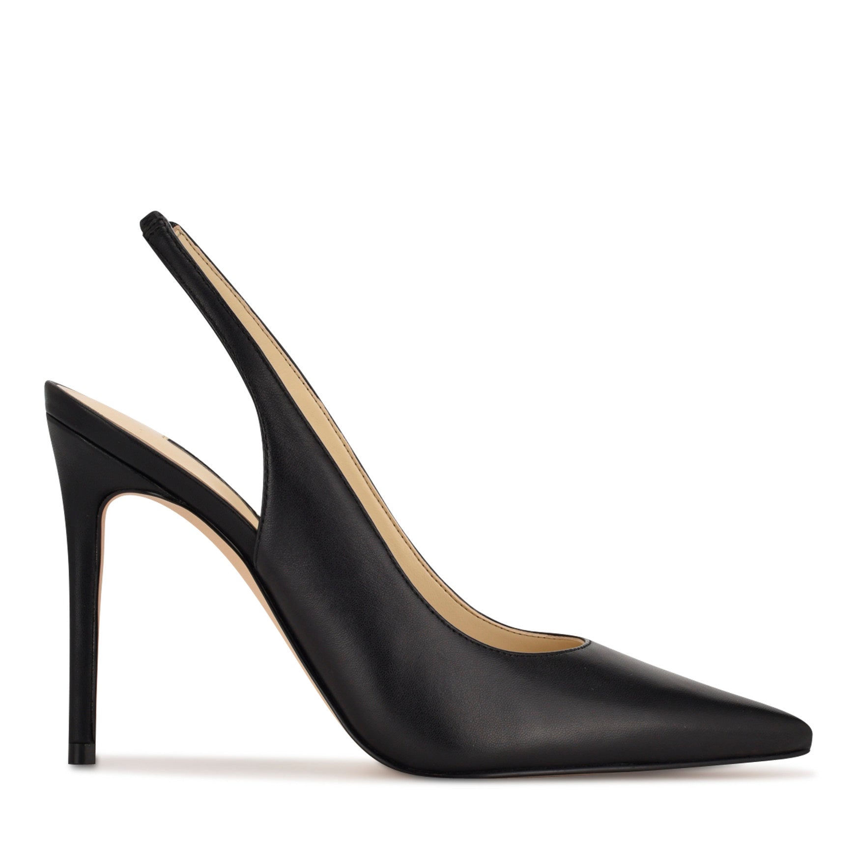 Feather Pointy Toe Slingback Pumps