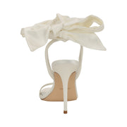 Mmonroe Ankle Wrap Satin Sandals