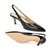 Cassy Kitten Heel Slingback Pumps