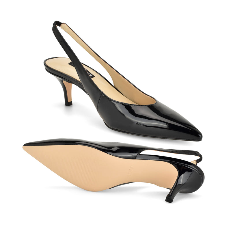 Cassy Kitten Heel Slingback Pumps