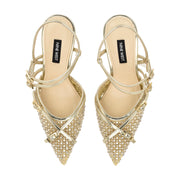 Pertee Strappy Embellished Pumps