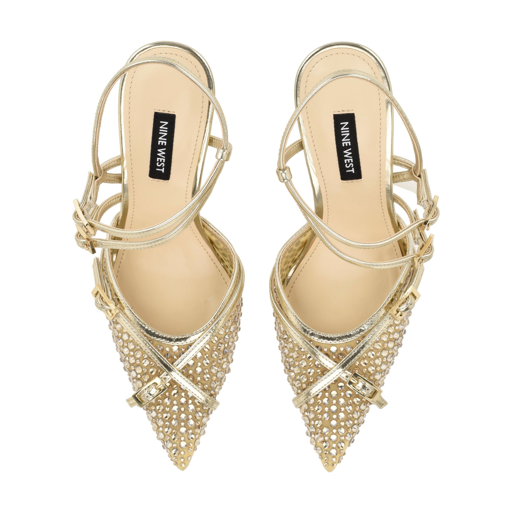 Pertee Strappy Embellished Pumps