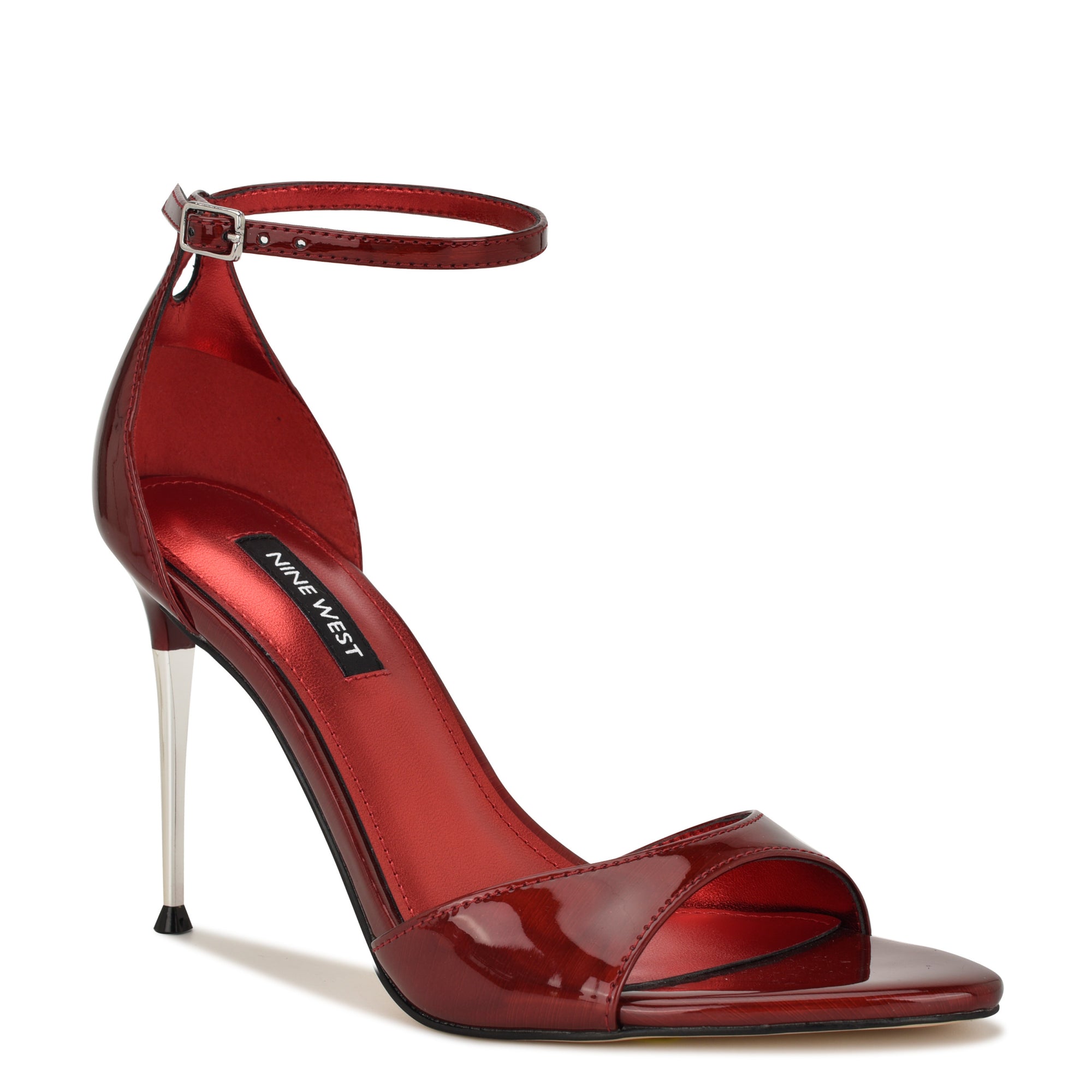 red dress sandals Nine West Serven Sandal | Women's | Red | Size 5.5 | heels | Sandals | Ankle Strap