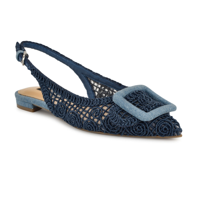 Jasser Woven Slingback Flats