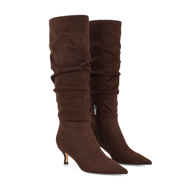 Sawyor Kitten Heel Slouch Boots