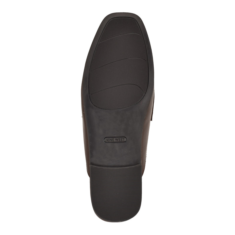 Evans Leather Loafer Mules