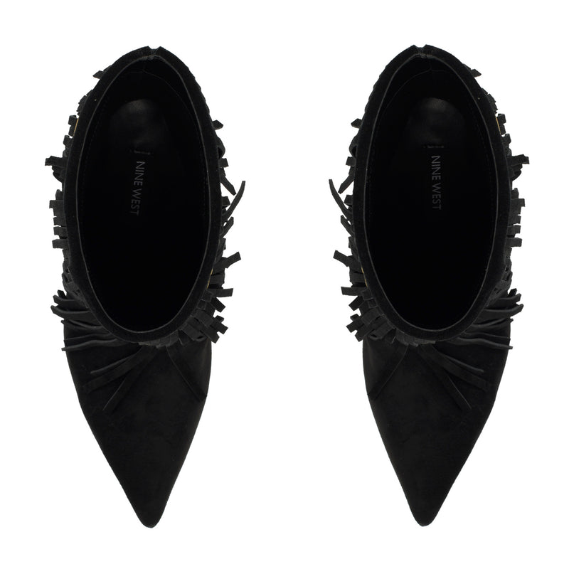 Carbona Leather Fringe Booties
