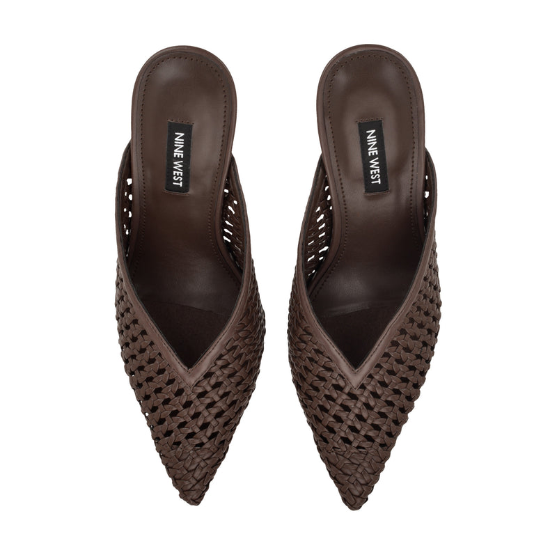 Grasso Woven Mule Pumps
