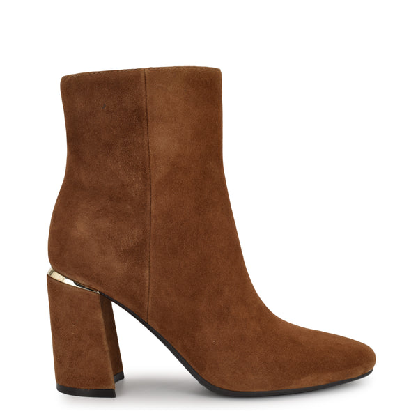 Women's Ailet 9x9 Square Toe Booties - Natural | Nine West